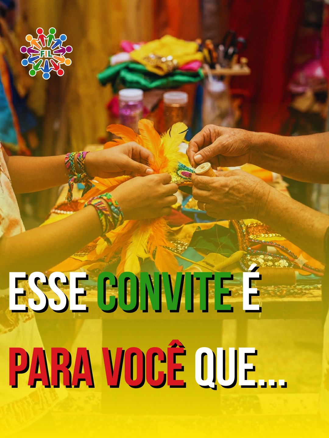 Convite para quem tem sensibilidade